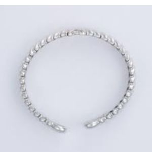 Sterling Silver ball bracelet cuff bangle new